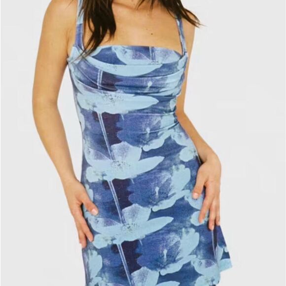 Miaou Dresses & Skirts - MIAOU GINGER AZUL SHIFT DRESS SEEN ON MADDY IN EUPHORIA